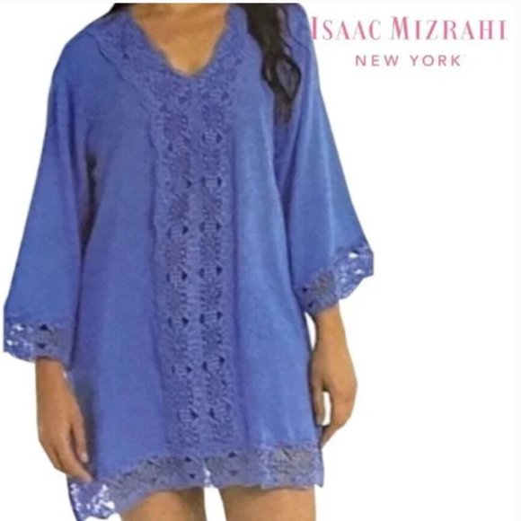 Isaac Mizrahi Other - Isaac Mizrahi Bathing Suit Cover Ups for Women Crochet Beach Coverup Large